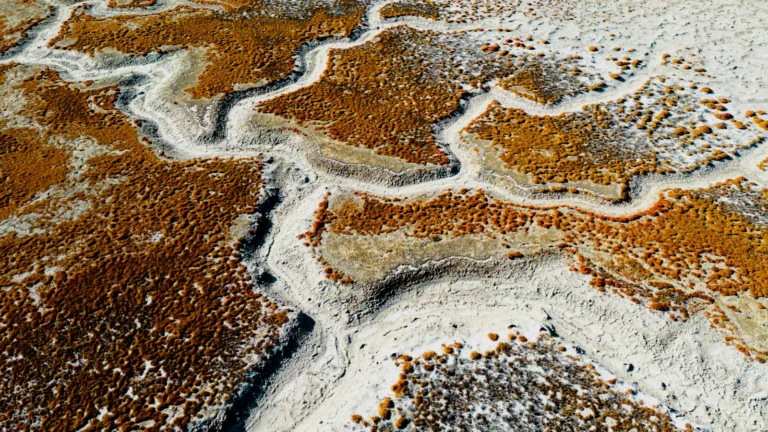 Erosion channels in arid landscape